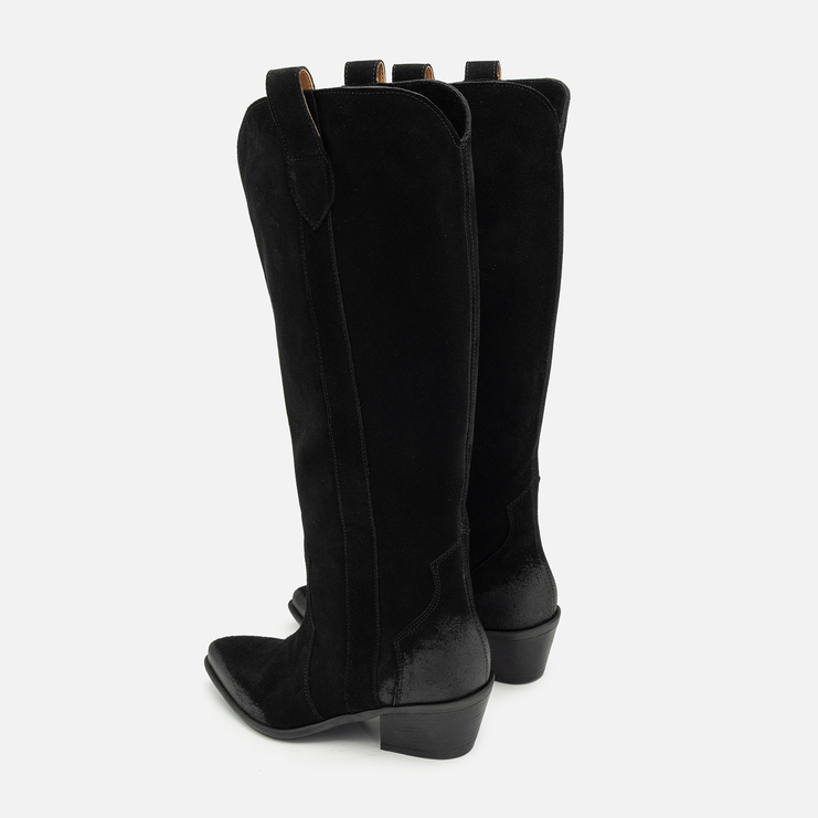 Kozaki R.Polański 2032 - Czarny Zamsz