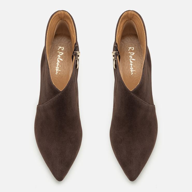 Botki R.Polański 975 - Brązowy Zamsz