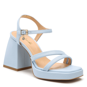 Sandały R.Polański 1458 - Błękitny Polina 584 Lico