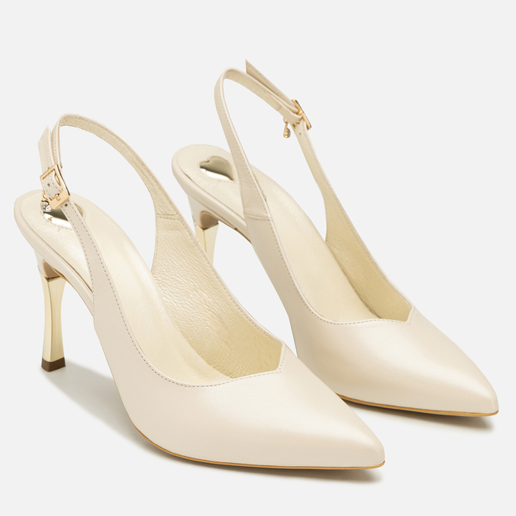 Sandały R.Polański 1014 - Ekri Perła