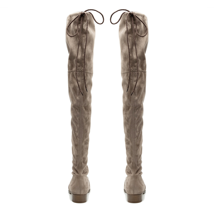 Muszkieterki R.Polański 794 - Cappuccino Zamsz