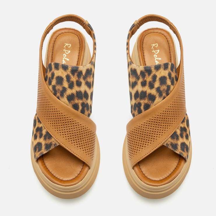 Sandały R.Polański 2117 - Beżowa Pantera