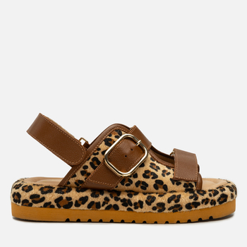 Sandały R.Polański 2158 - Brązowy Lico/Pantera