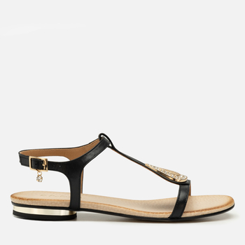 Sandały R.Polański 1023 - Czarny Lico