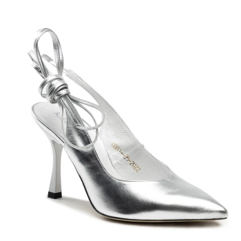 Sandały R.Polański 1421 - Srebrny Lico
