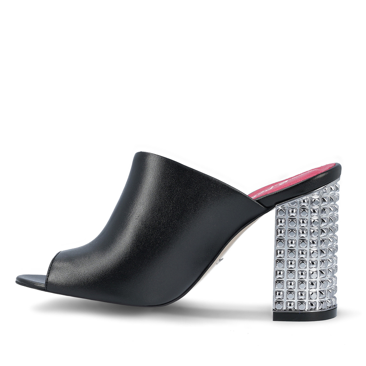 Klapki 936 - Czarny Lico