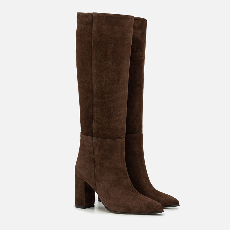 Kozaki R.Polański 2238 - Brązowy Zamsz