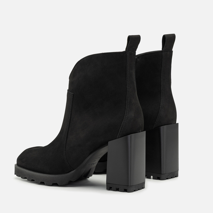 Botki R.Polański 1515 - Czarny Nubuk