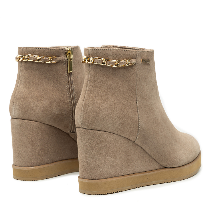 Botki R.Polański 1930 - Beżowy Zamsz