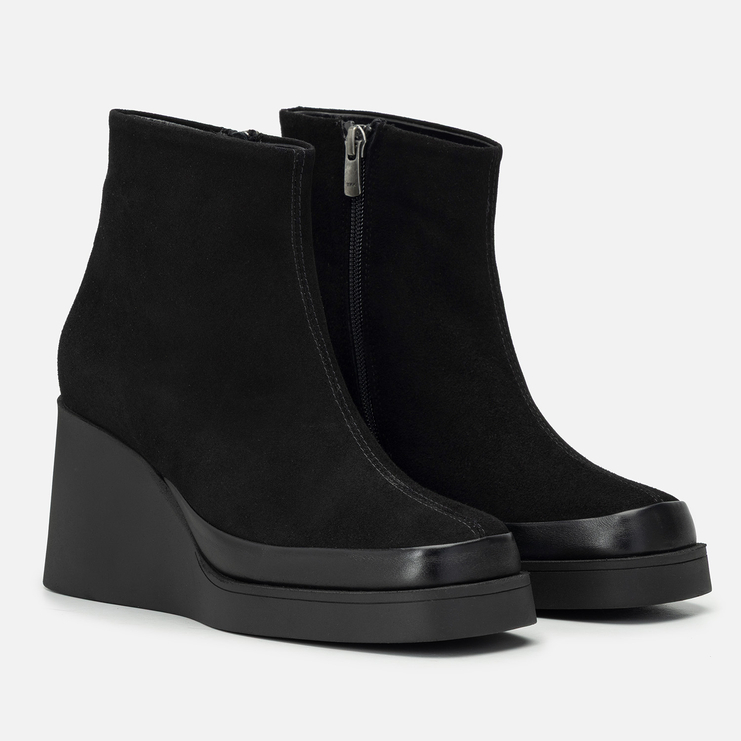 Botki R.Polański 2234 - Czarny Zamsz