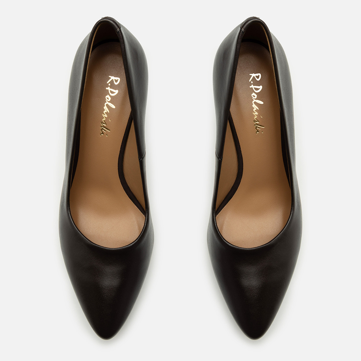 Czółenka R.Polański 2255 - Brązowy Lico