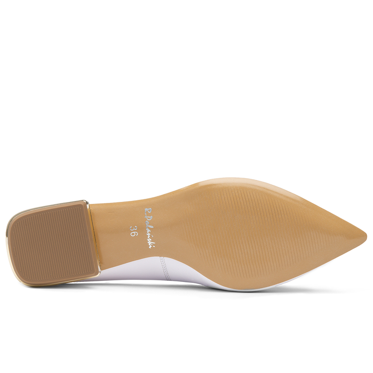 Klapki 1013 - Biały Lico