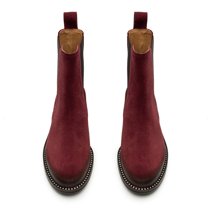 Botki R.Polański 1868 - Bordowy Zamsz