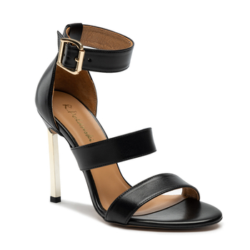 Sandały R.Polański 1287/A - Czarny Lico