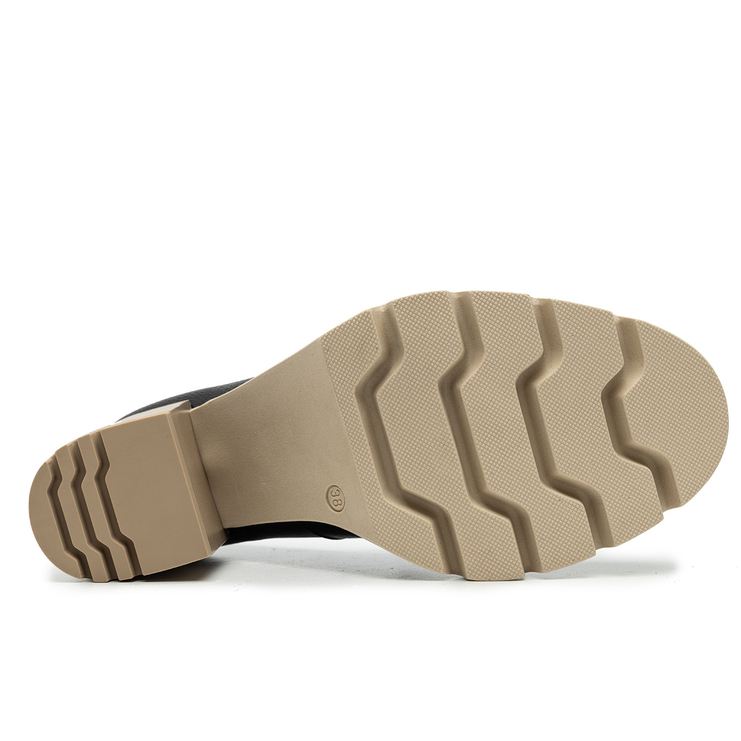 Półbuty R.Polański 1949 - Czarny Lico - Beżowy