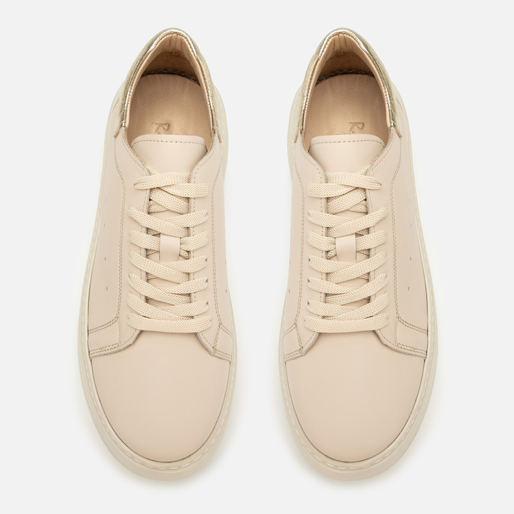 Sneakersy R.Polański 2145 - Beżowy Lico