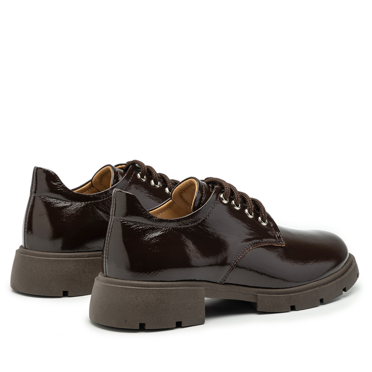 Oxfordy R.Polański 2078 - Brązowy Naplak