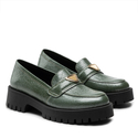 Mokasyny R.Polański 1679 - Zielony Naplak
