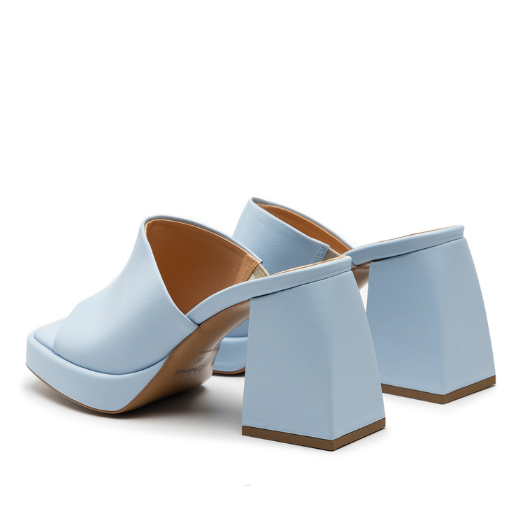 Klapki R.Polański 1648 - Błękitny Polina 584 Lico