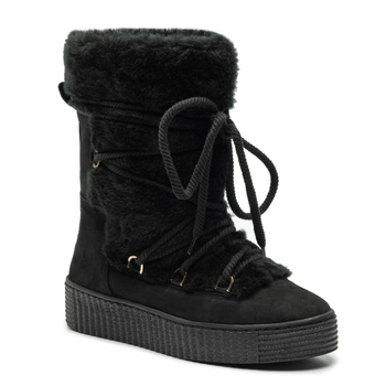 Śniegowce R.Polański 1743 - Czarny Nubuk