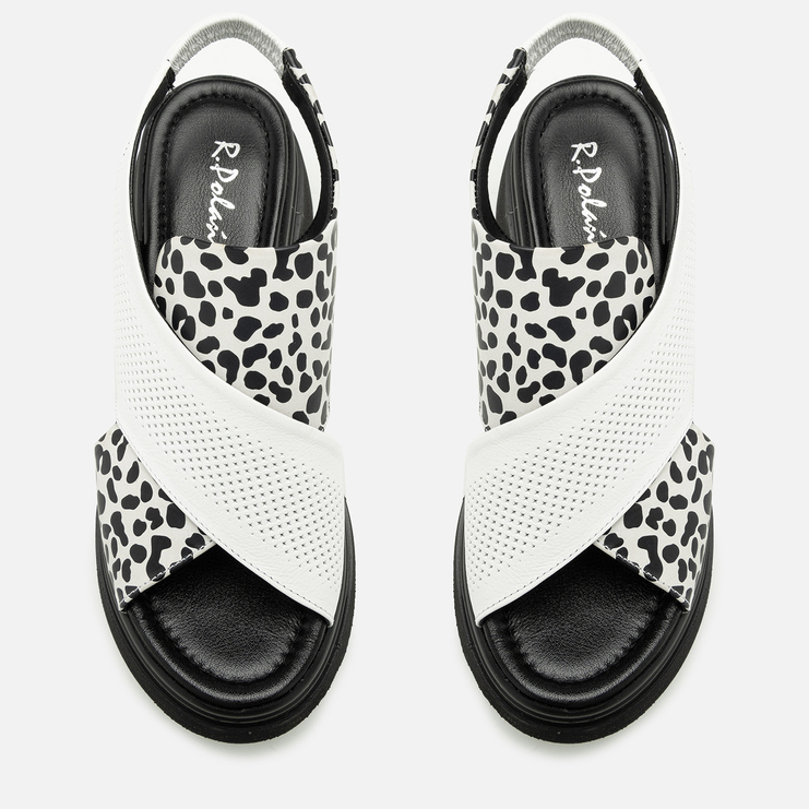 Sandały R.Polański 2117 - Biały Pantera