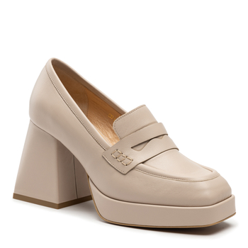 Półbuty R.Polański 1492 - Beżowy Polina 266 Lico