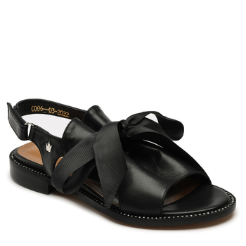 Sandały R.Polański 1435 - Czarny Lico