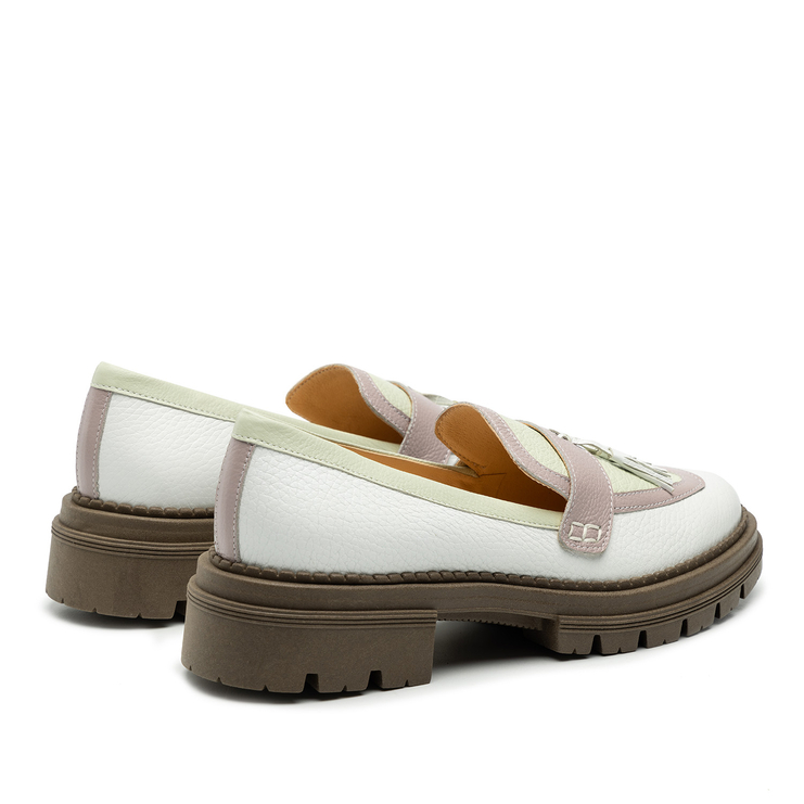 Półbuty R.Polański 1916 - Biało - Zielono - Fioletowy