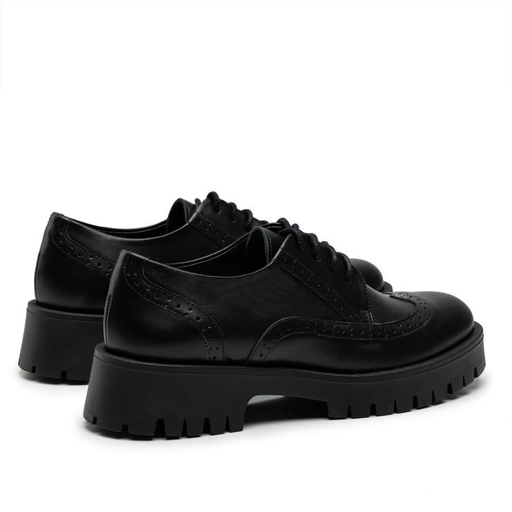 Oxfordy R.Polański 1627 - Czarny Lico