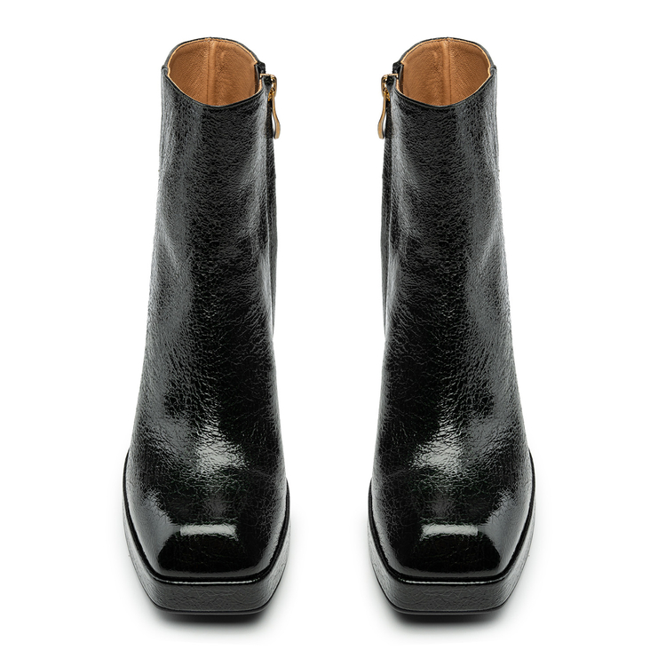 Botki R.Polański 1546/A - Ciemny Zielony Naplak