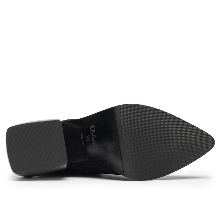 Botki R.Polański 1577 - Czarny Zamsz