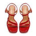 Sandały R.Polański 1458 - Czerwony Lico