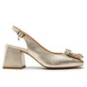 Sandały R.Polański 1630 - Złoty Lico
