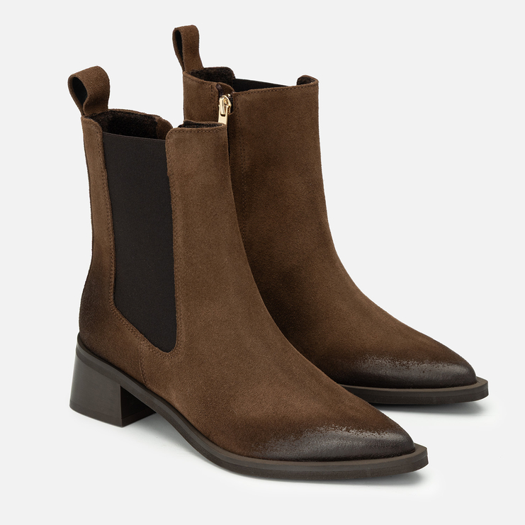 Botki R.Polański 2071/K - Rust Zamsz