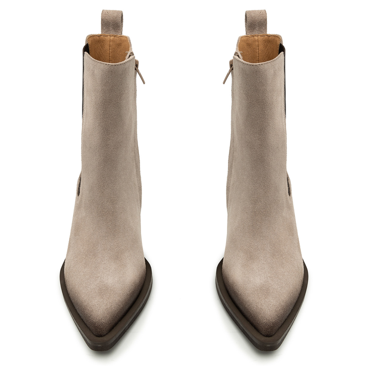 Botki R.Polański 2034 - Cappucino 42 Zamsz