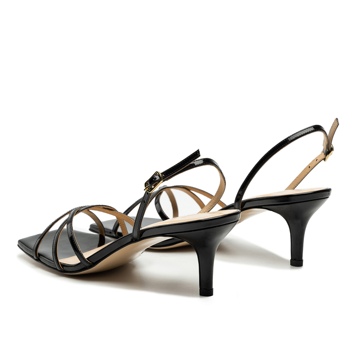 Sandały R.Polański 1991 - Czarny Lakier