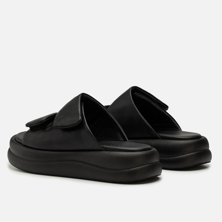 Klapki R.Polański 2195 - Czarny Lico