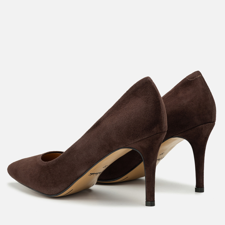 Czółenka R.Polański 2256 - Brązowy Zamsz