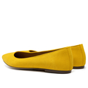 Baleriny 727 - Żółty Zamsz