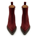 Botki R.Polański 1867 - Bordowy Zamsz