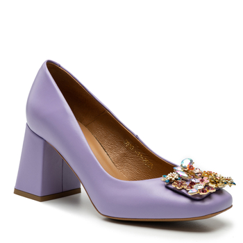 Czółenka R.Polański 1624 - Fioletowy Polina 288 Lico