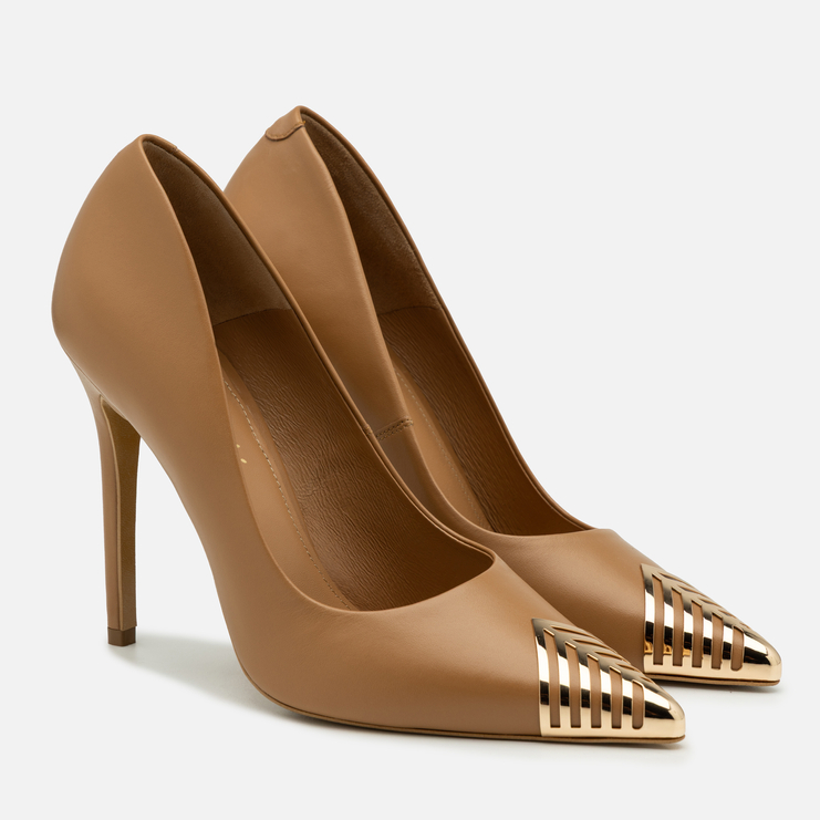 Szpilki R.Polański 2258 - Camel Lico