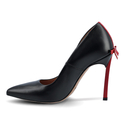 Szpilki 1223 - Czarny Lico/Czerwony