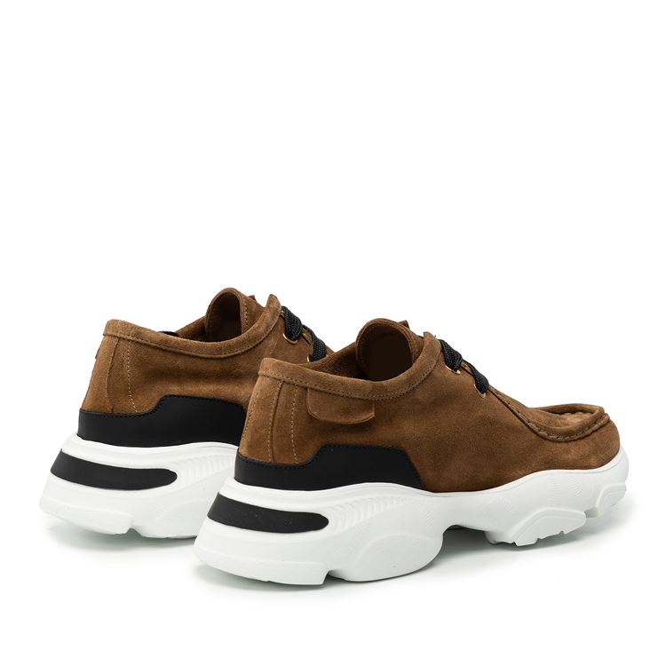 Sneakersy R.Polański 2106 - Brązowy Zamsz