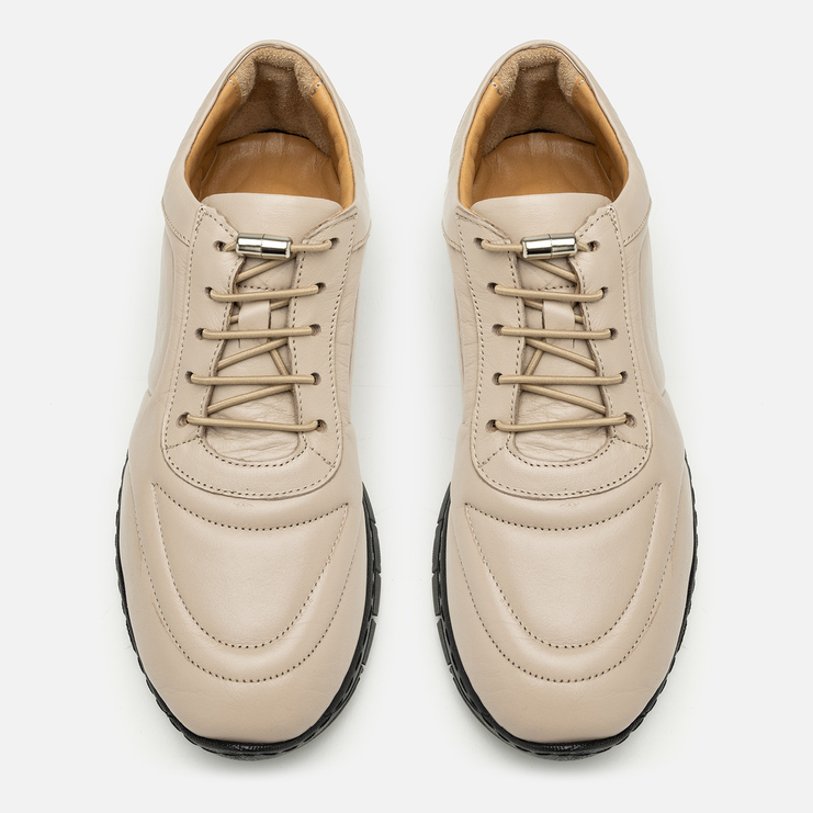 Sneakersy R.Polański 2122 - Beżowy Lico