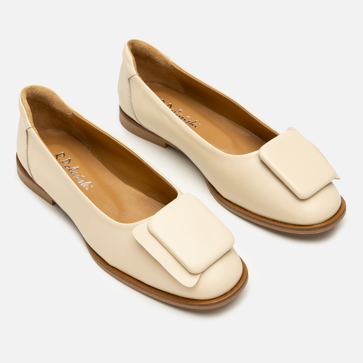 Baleriny R.Polański 2162 - Beżowy Lico