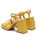 Sandały R.Polański 1458 - Żółty Polina 253 Lico