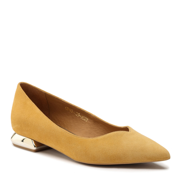 Baleriny R.Polański 1006 - Yellow Zamsz