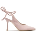 Sandały R.Polański 1421 - Różowy Zamsz