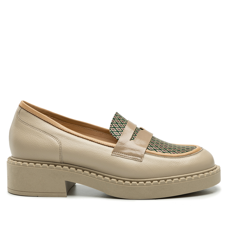 Mokasyny R.Polański 1951 - Beżowy Lico